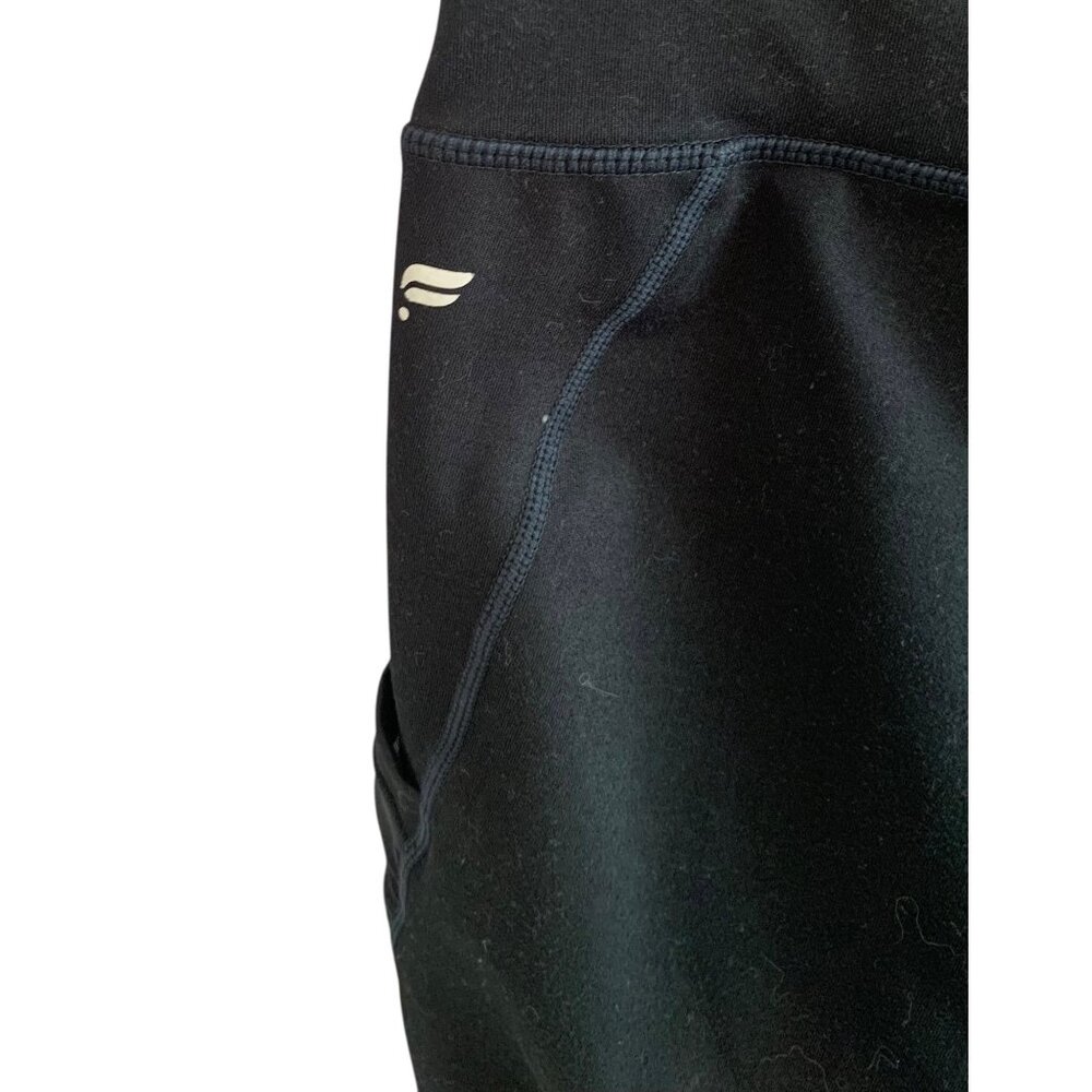 FABLETICS Solid Black High-Rise Side Pocket Mesh … - image 8